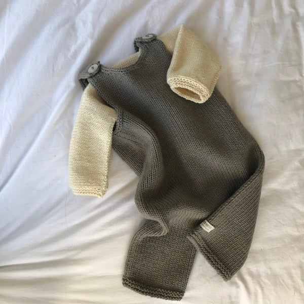 baby Dungarees n mushroom colour