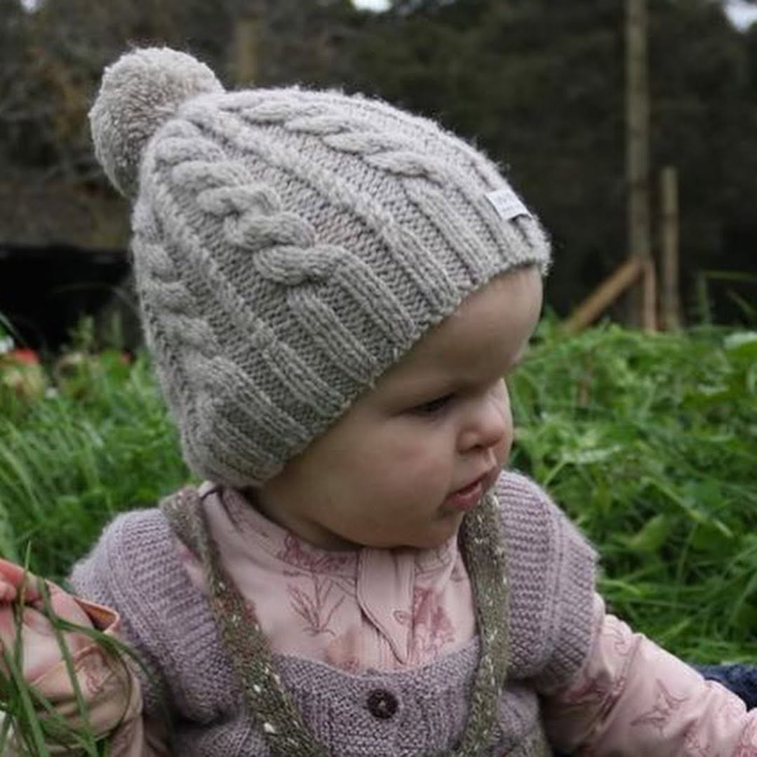 Cable Knit Baby Hat