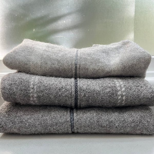 close up woven wool baby sleeping bags