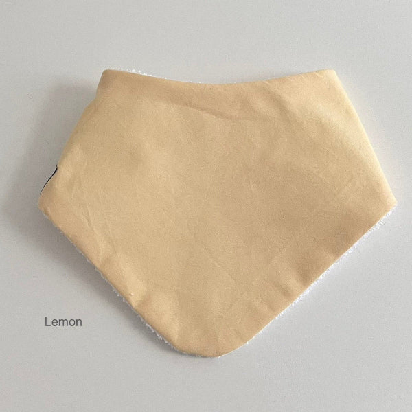 Baby dribble bib lemon colour