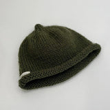 Forest green baby beanie