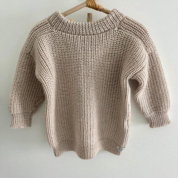 Merino river jumper sand