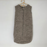 mid grey woven wool baby sleeping bags