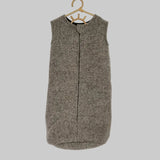 mid grey woven wool baby sleeping bags