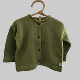 Moss baby marley cardigan on hanger