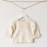 natural baby Slouchy sweater on hanger