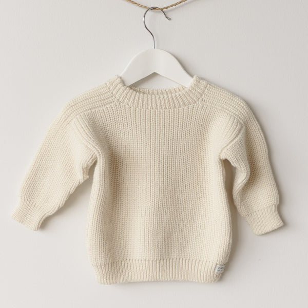 Natural merino river jumper