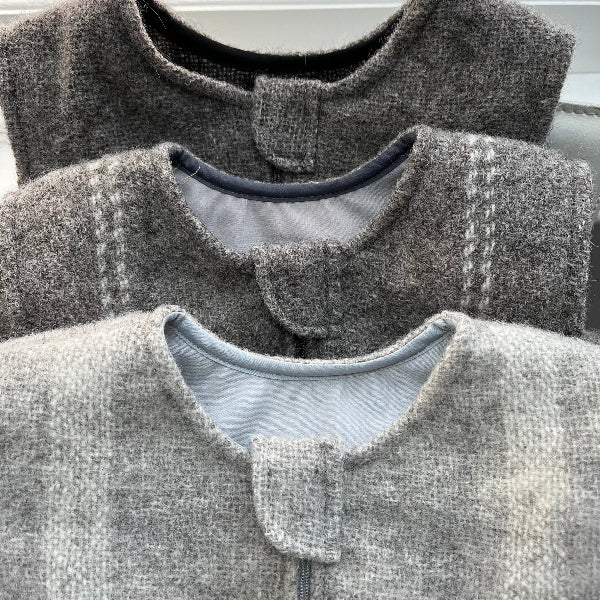 neck detail of baby sleeping bags