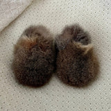 Possum Booties in natural light brown colour