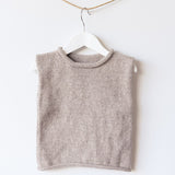 Roll neck vest oatmeal marle on hanger