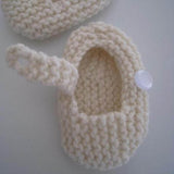 Baby Mary Janes button detail