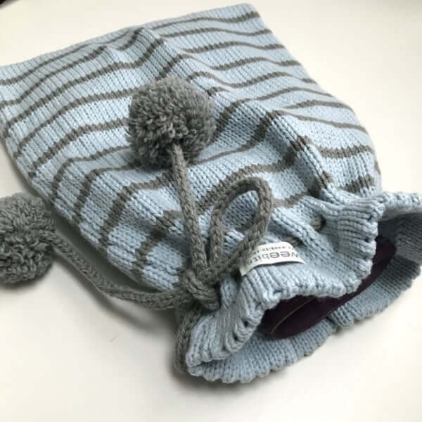 Blue and mushroom pyjama bag