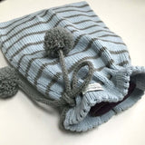 Blue and mushroom pyjama bag