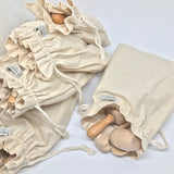 Childrens cooking set in drawstring bag