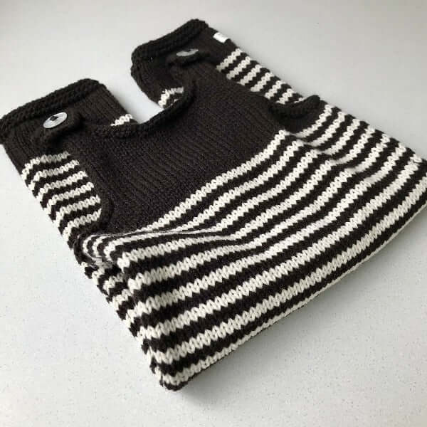 Chocolate natural stripe baby dungarees