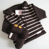 Chocolate natural striped kidshoodies