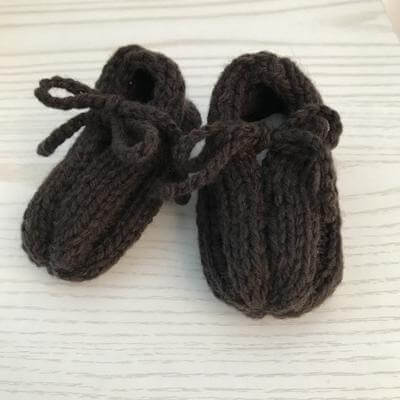 Chocolate premature booties