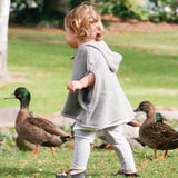 Girl in mushroom hooded cape