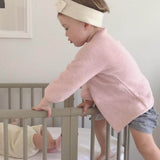 Girl in pink brunch jacket