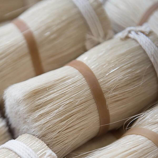 goat hair bristles for newborn hairbrush