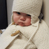 Infant wearing chunky knit set
