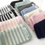 Mint baby fingerless gloves