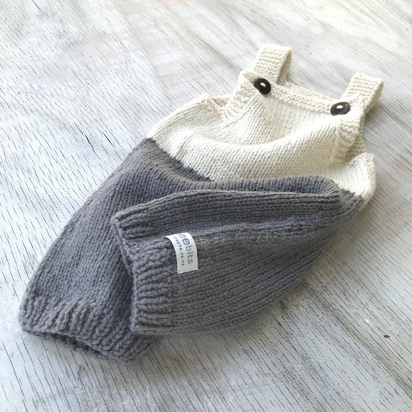 Mushroom and natural baby Overalls