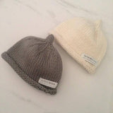 Mushroom and natural premature beanie