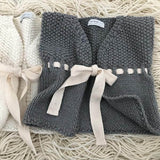 Mushroom baby girl waistcoat