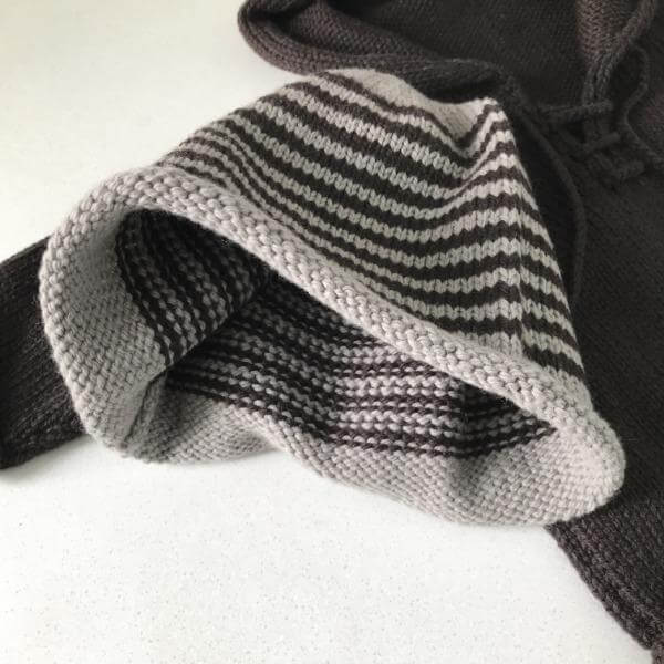 Mushroom chocolate stripe kids beanies