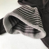 Mushroom chocolate stripe kids beanies