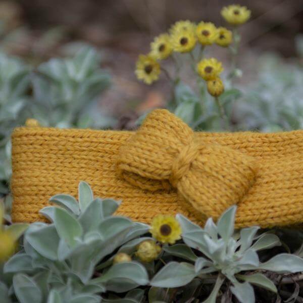 Mustard baby headbands