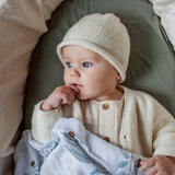 Natural baby beanie