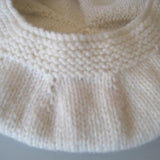 Natural baby beret hat