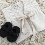 Natural baby girl waistcoat