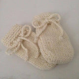 Natural baby mittens