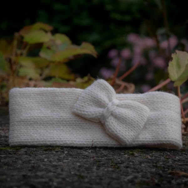 Natural knitted baby headbands