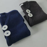 Navy and chocolate brunch jacket