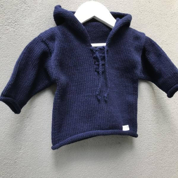 Navy baby hoodie