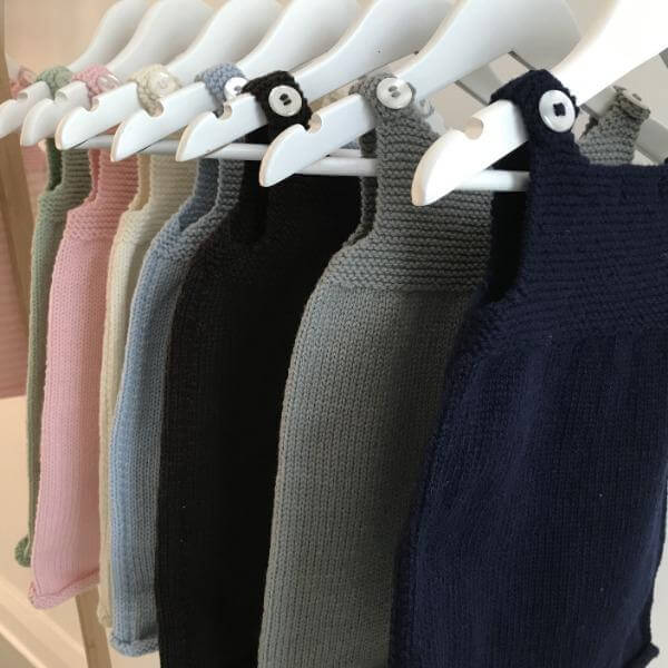 Navy knitted baby dress