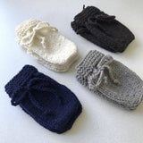 Navy merno newborn mittens