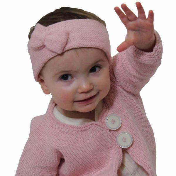 Pink baby headbands