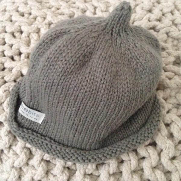 premature beanie in mushroom