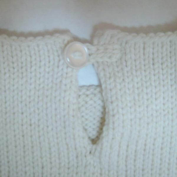 Slouchy sweater button detail