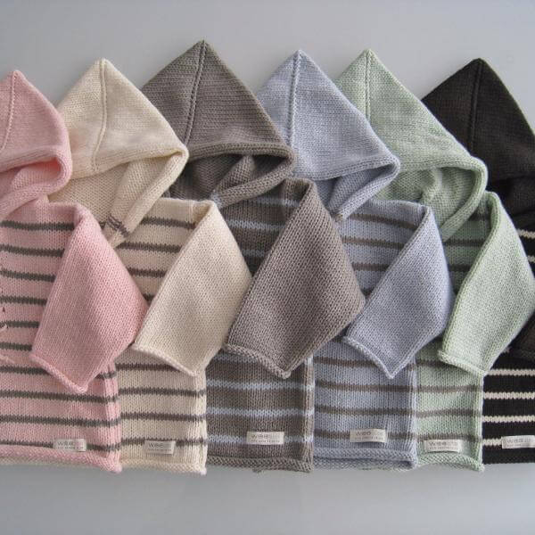 the striped baby hoodies