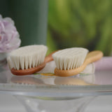 Baby Hair Brushes in Beechwood and Pearwood