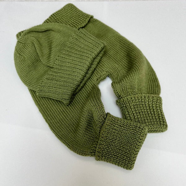 Baby Jodhpur Beanie set moss