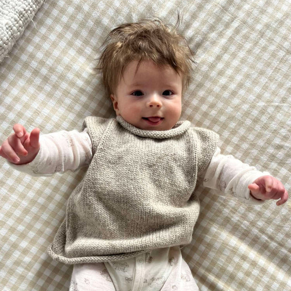 Baby Louie wearing roll neck vest