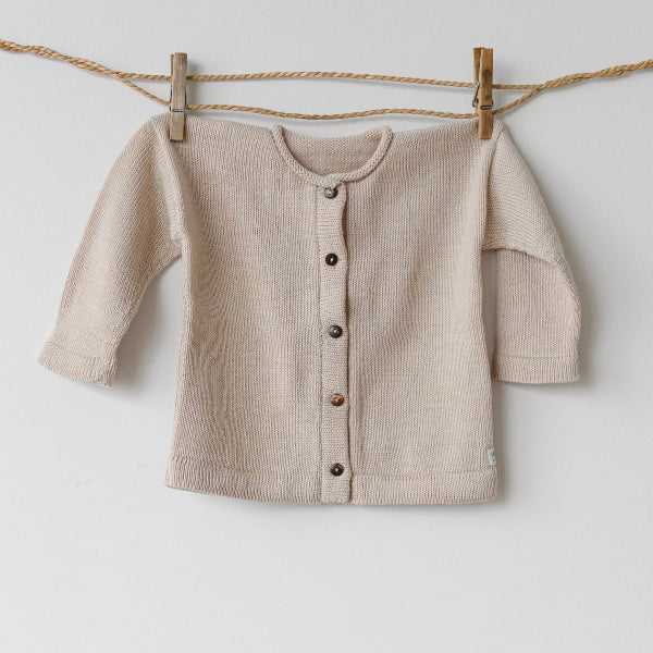 Baby marley cardigan sand