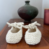 baby swan slippers natural